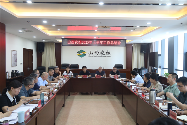 山西农担召开2025年上半年工作总结会